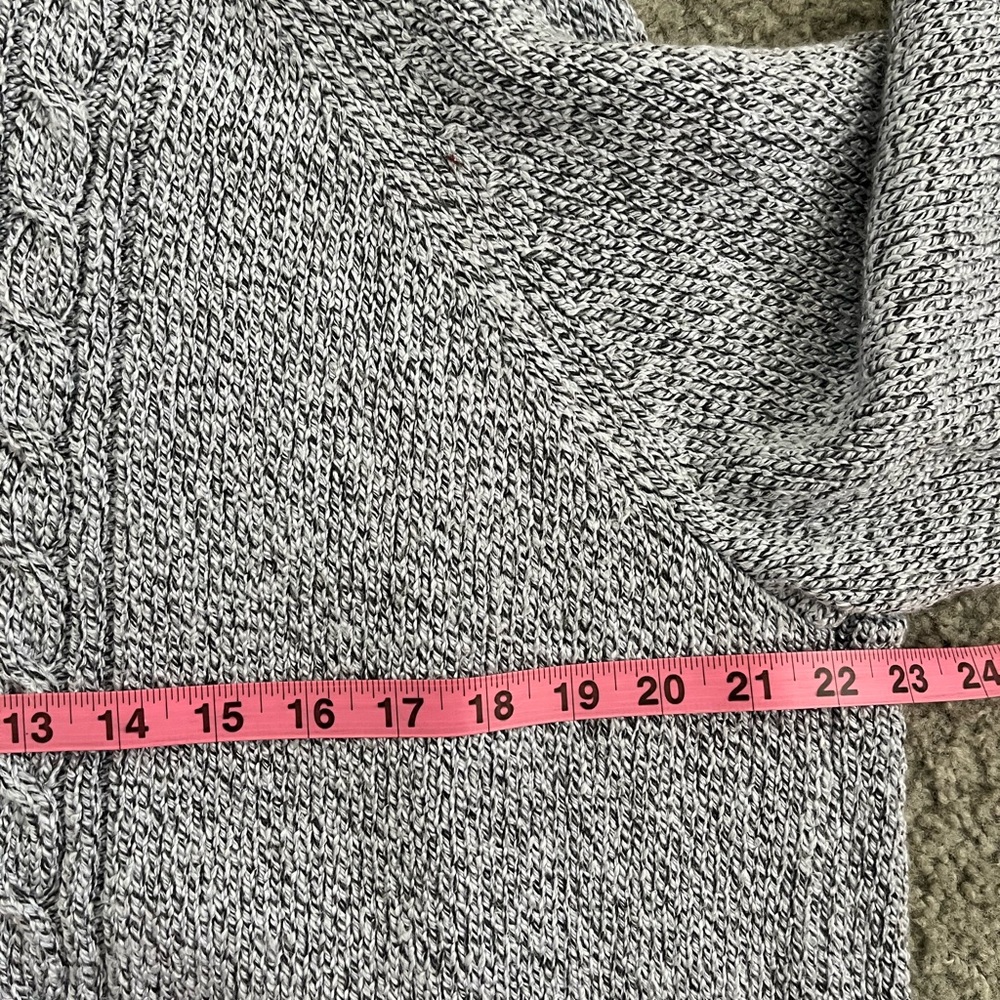 Karen Scott Cable-Knit Crew Sweater with Button Detail - Picture 3 of 5